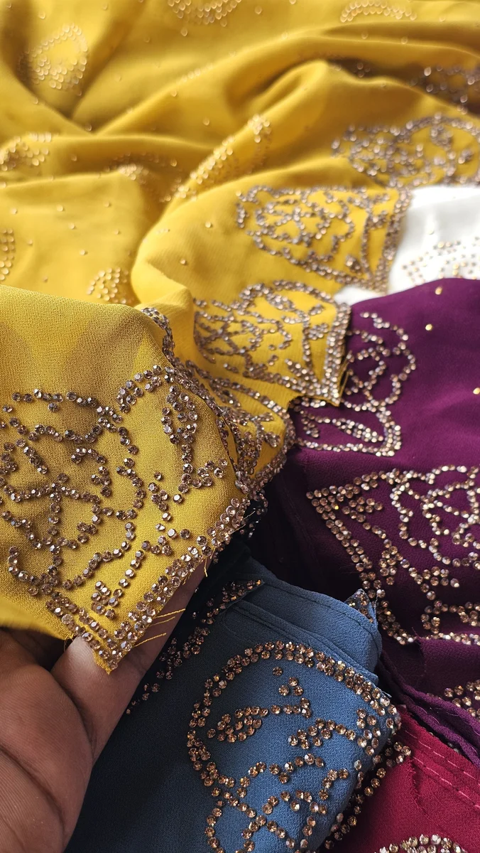 Premium Chiffon Stone Hijab