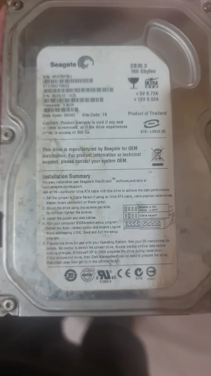 seagate IDE HARD DISK