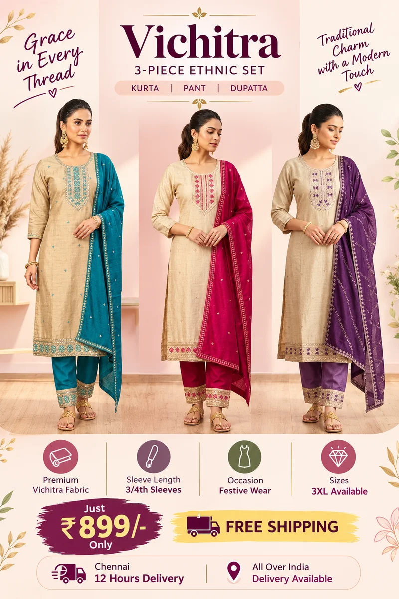 Vichitra 3pc Ethnic Set
