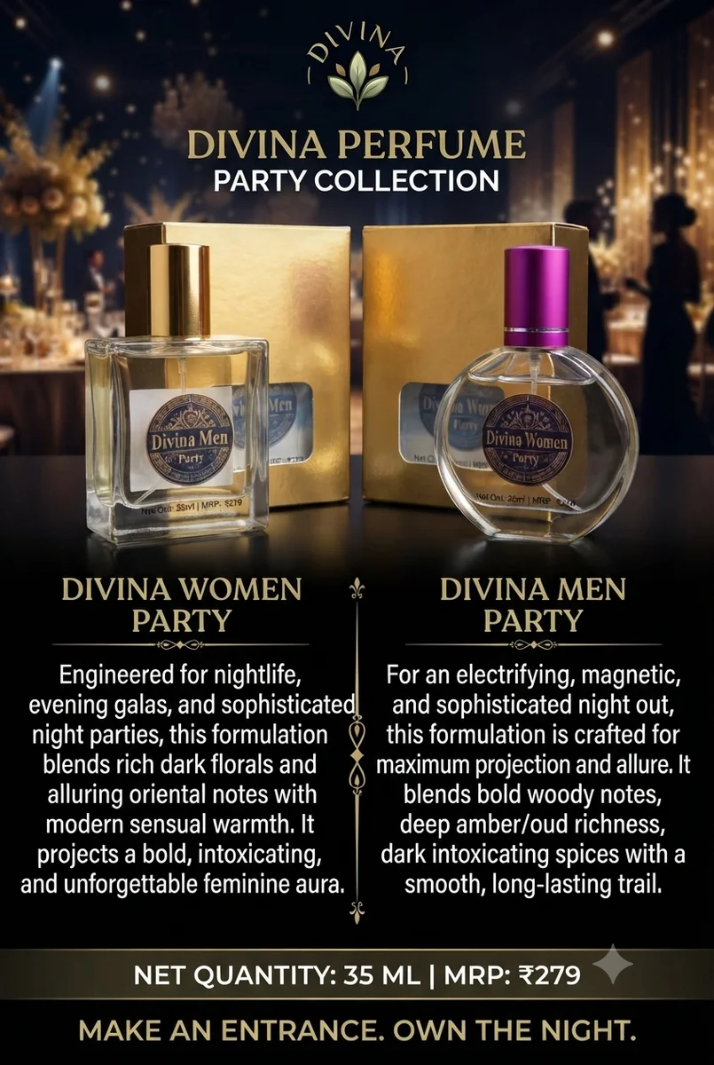 Divina Party Perfume ( Men and Women Combo) 35ML