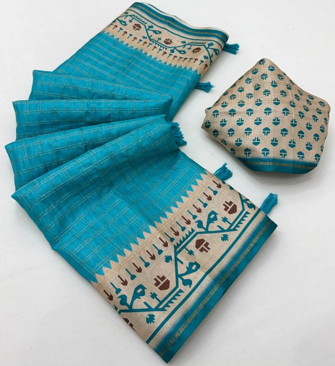 Charvi Tusser – Soft Tussar saree by www.Laavsee.com