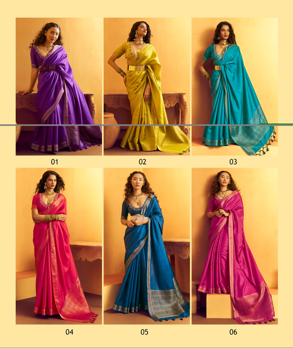 Gurbani Handwork (Series 01–06) – Tussar Silk Handloom Weaving Saree + Handwork blouse | Occasion: Party, Festive