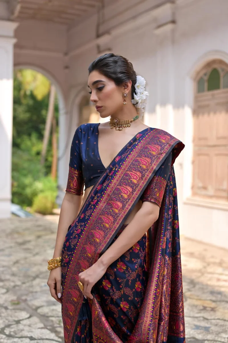 PASHMINA SILK 101 – Extra Soft Pashmina Silk Saree by www.Laavsee.com