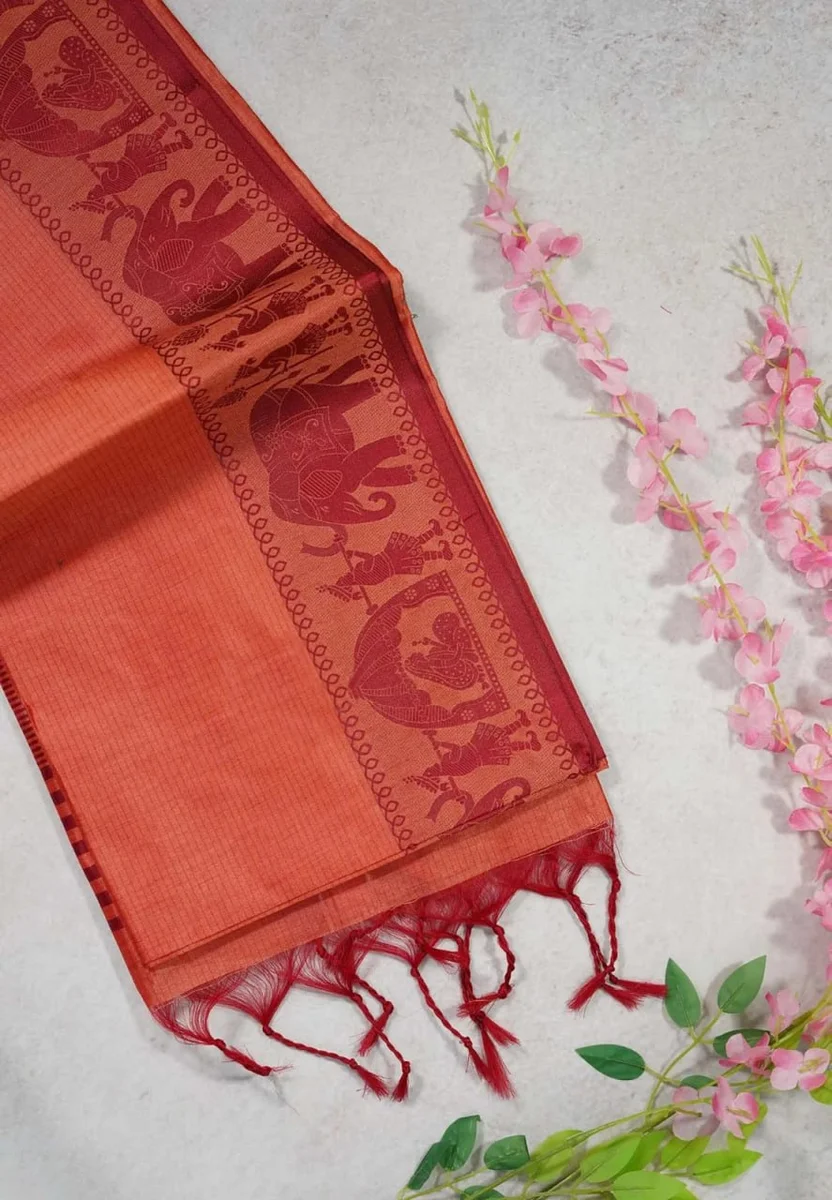 Premium Khadi Raw Silk Saree by www.Laavsee.Com