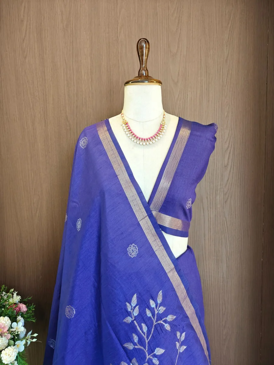 LV202CN29926-2  Premium Soft Khadi Raw Silk saree 21