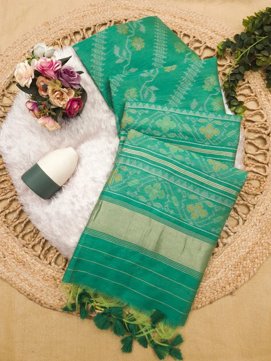 RAJKOTI IKKAT 2 – Soft Desi Raw Silk Saree by www.Laavsee.Com