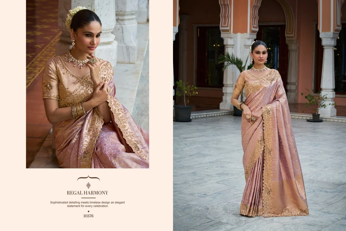 Kanjivaram Soft Silk Saree with Beads Work + matching blouse by www.Laavsee.com