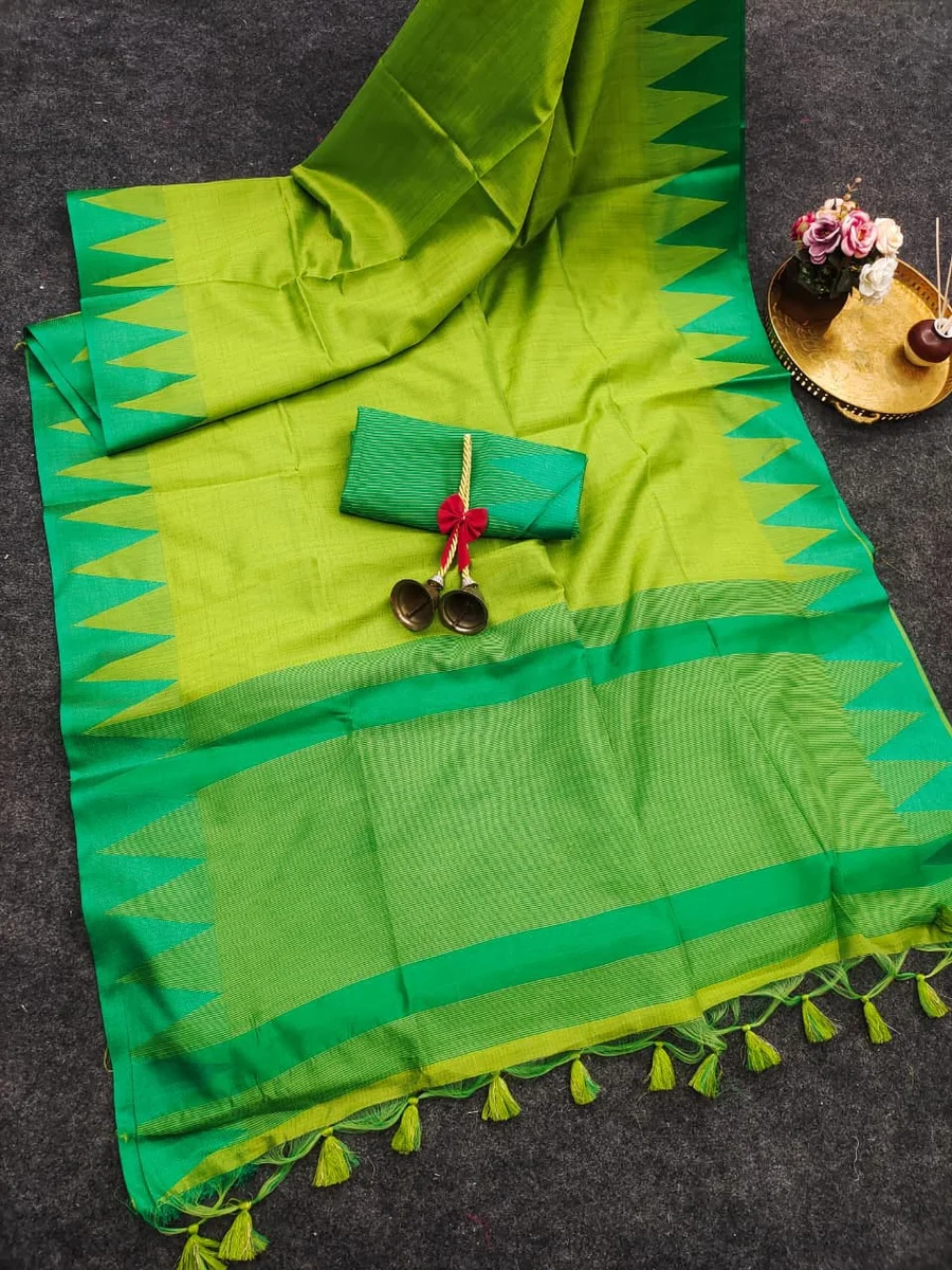 LV202CN14926-2  Soft Khadi Raw Silk Saree 3