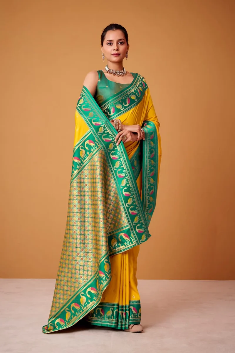 LV207CN171026-1  FLAMINGO SILK – Soft Satin Silk Saree 10
