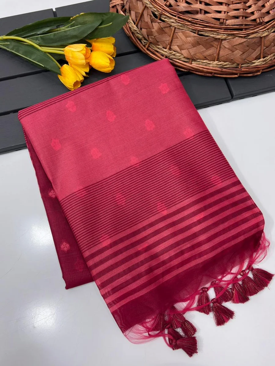 Premium Khadi Raw Silk Saree by www.Laavsee.Com