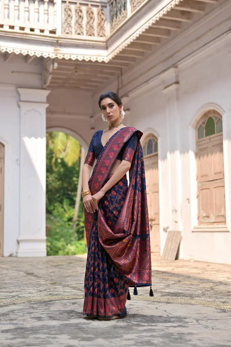 PASHMINA SILK 101 – Extra Soft Pashmina Silk Saree by www.Laavsee.com