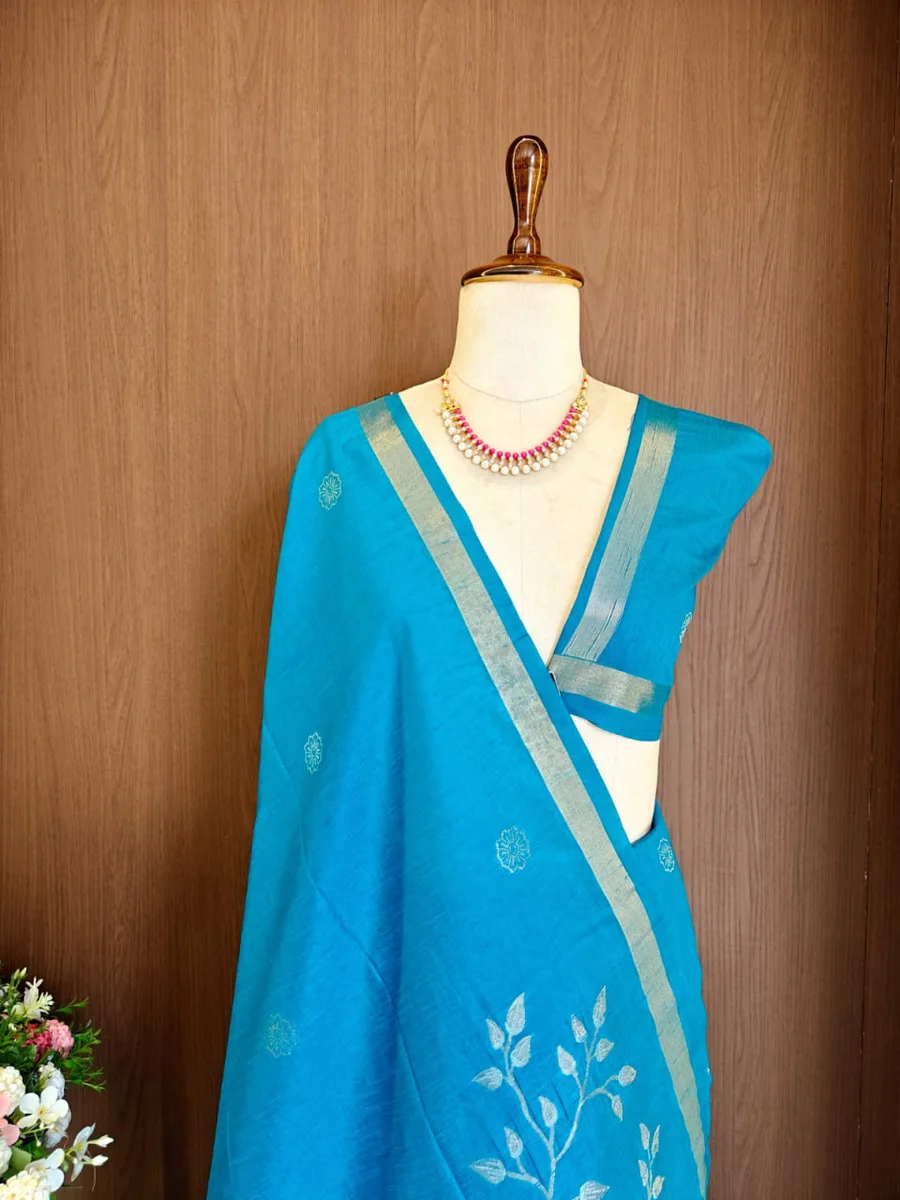 LV202CN29926-2  Premium Soft Khadi Raw Silk saree 20