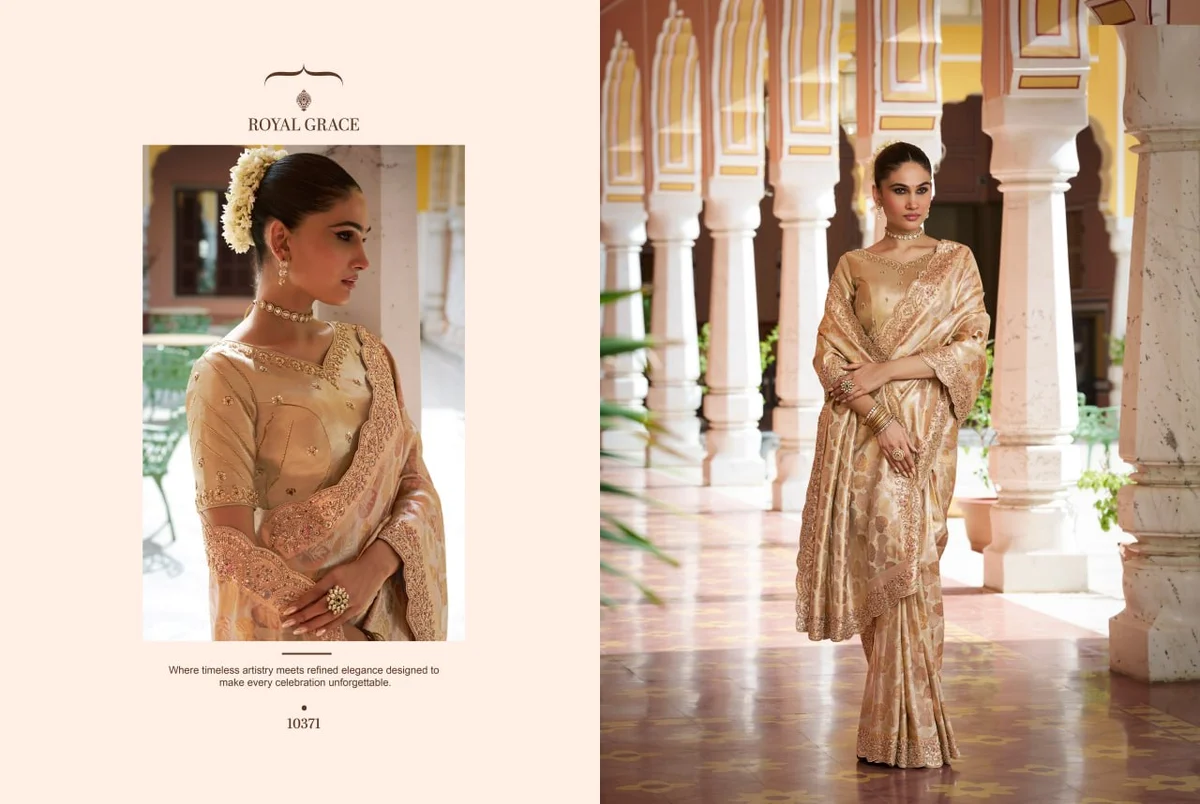 Kanjivaram Soft Silk Saree with Beads Work + matching blouse by www.Laavsee.com