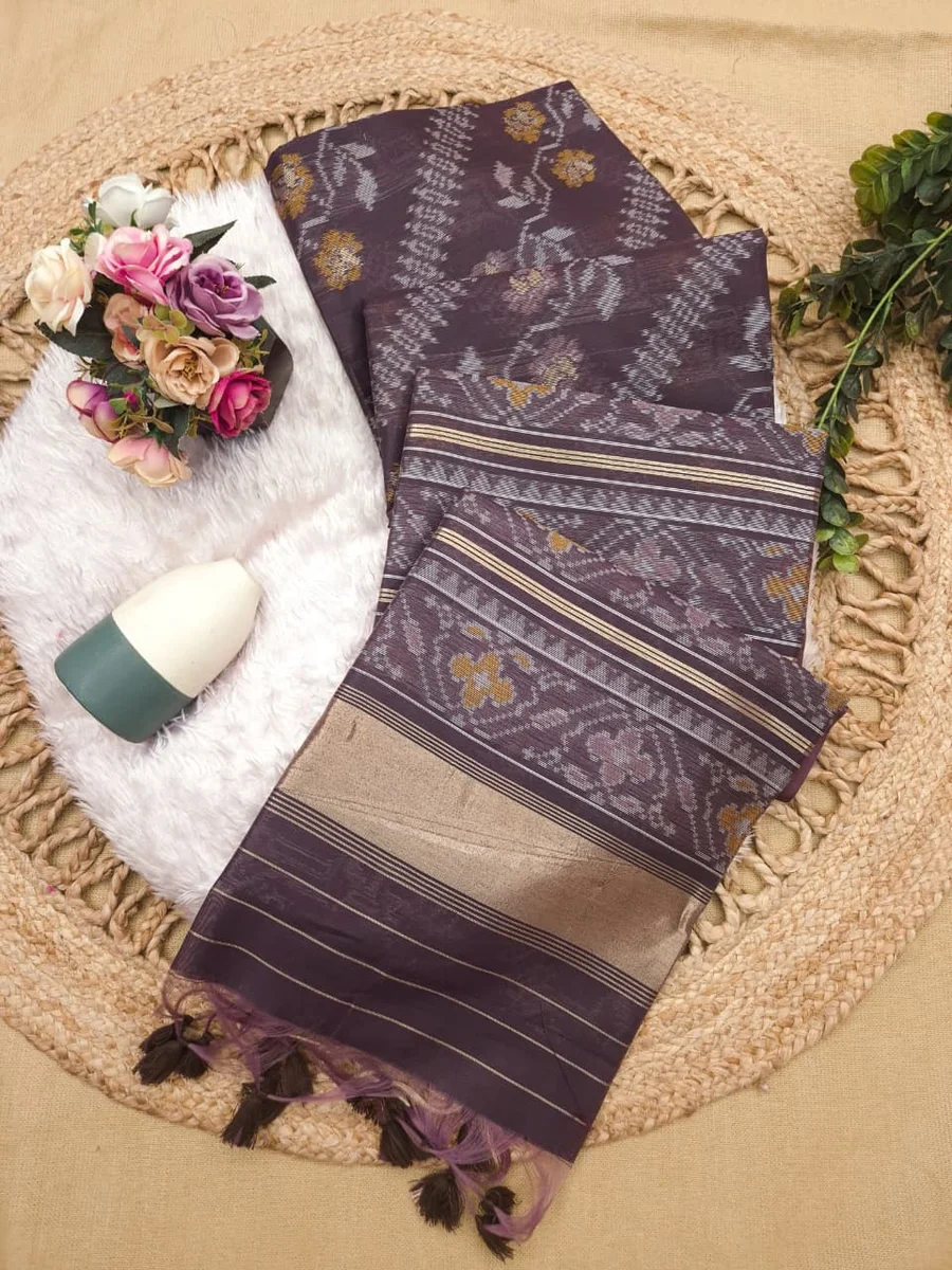 RAJKOTI IKKAT 2 – Soft Desi Raw Silk Saree by www.Laavsee.Com