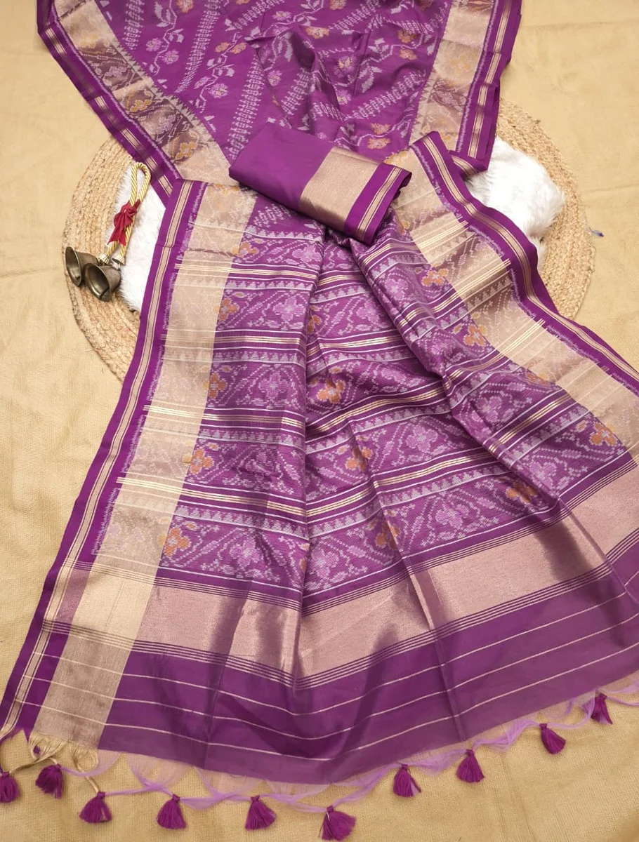 RAJKOTI IKKAT 2 – Soft Desi Raw Silk Saree by www.Laavsee.Com