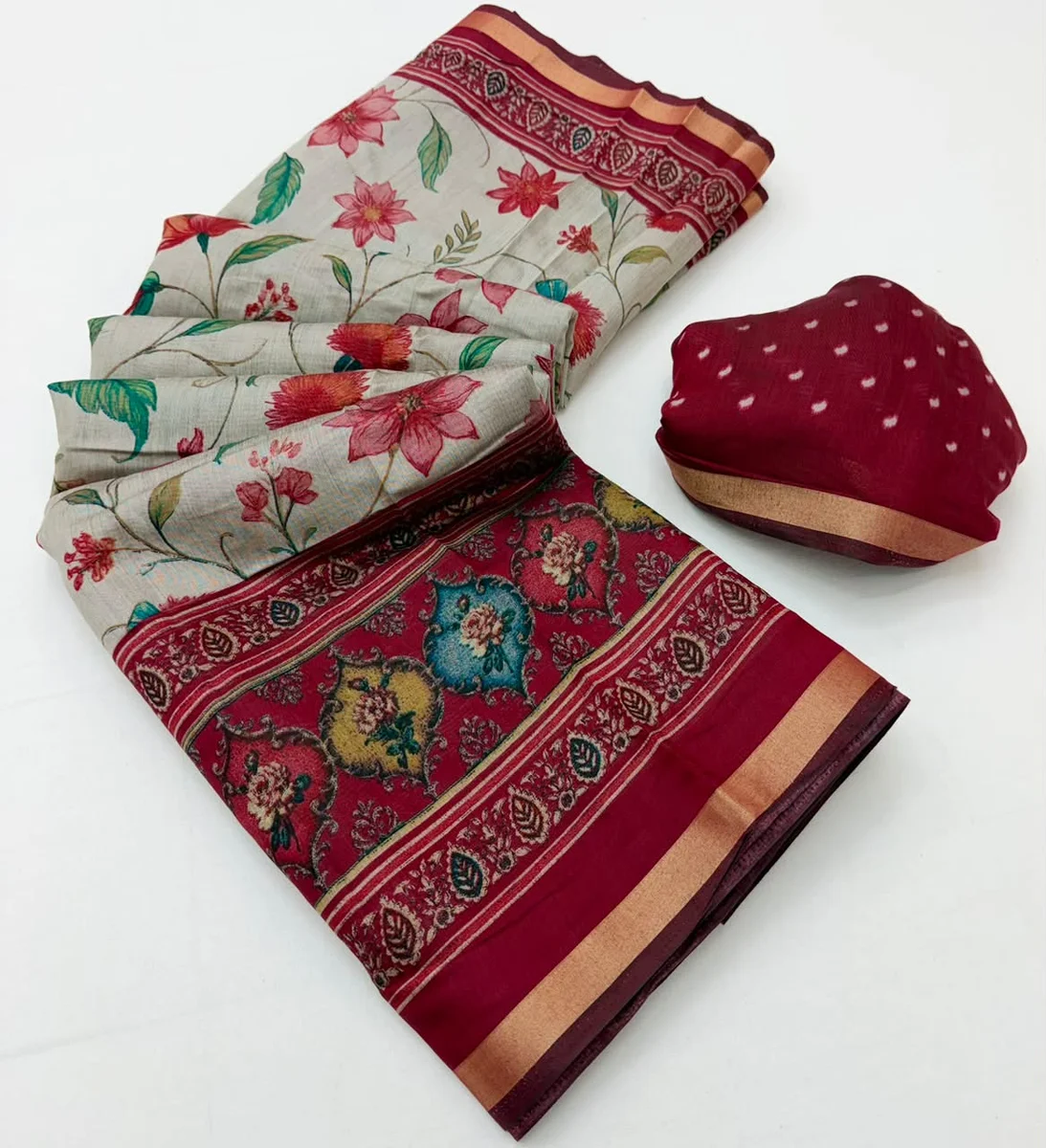 LV207CN171026-3 Soft Mul Cotton Saree 8