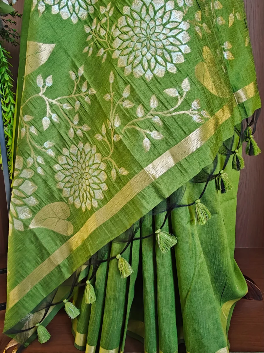 LV202CN29926-2  Premium Soft Khadi Raw Silk saree 10
