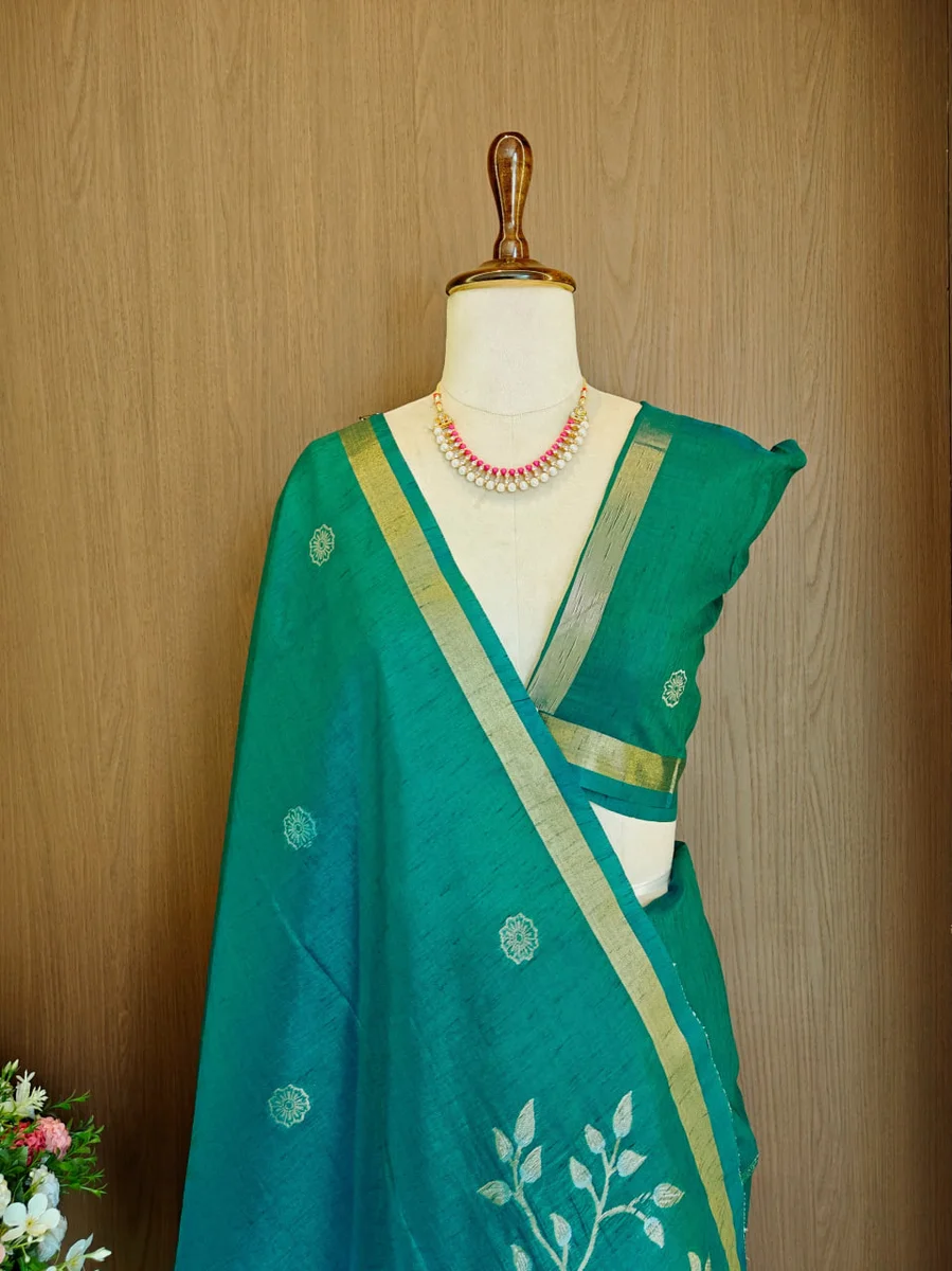 LV202CN29926-2  Premium Soft Khadi Raw Silk saree 18
