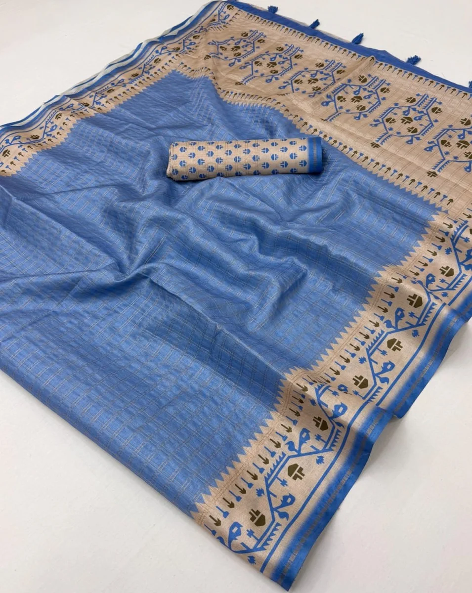 Charvi Tusser – Soft Tussar saree by www.Laavsee.com