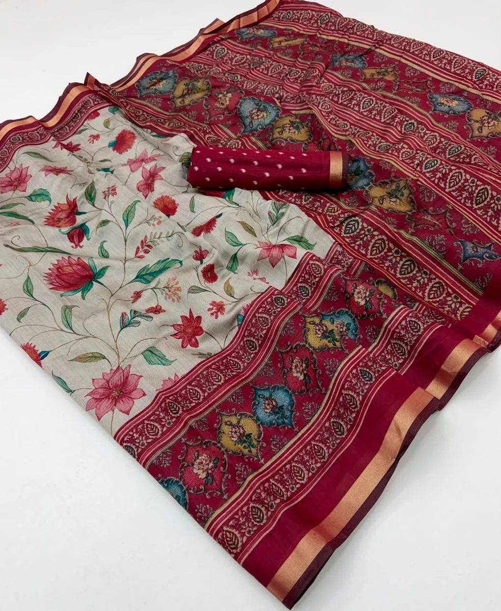 LV207CN171026-3 Soft Mul Cotton Saree 6