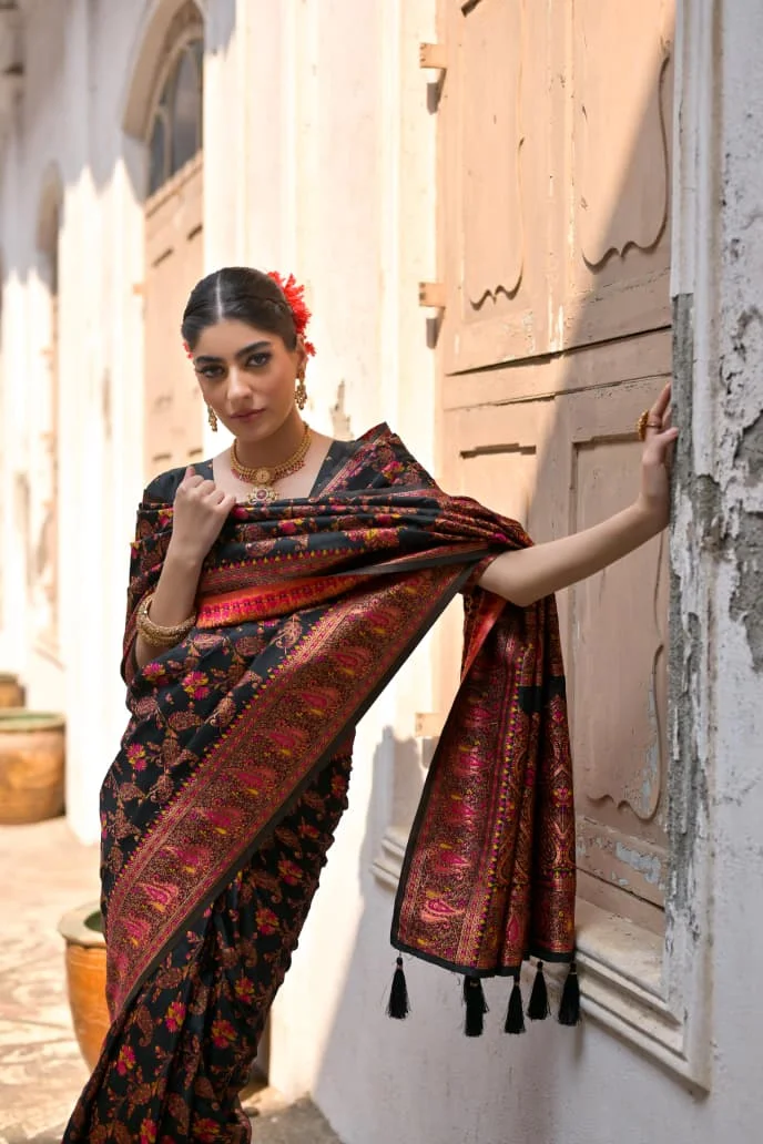 PASHMINA SILK 101 – Extra Soft Pashmina Silk Saree by www.Laavsee.com