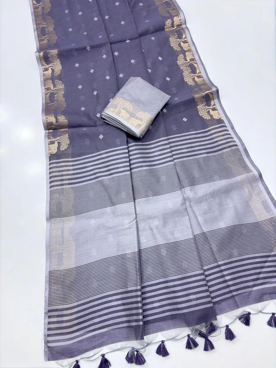 Premium Khadi Raw Silk Saree by www.Laavsee.Com