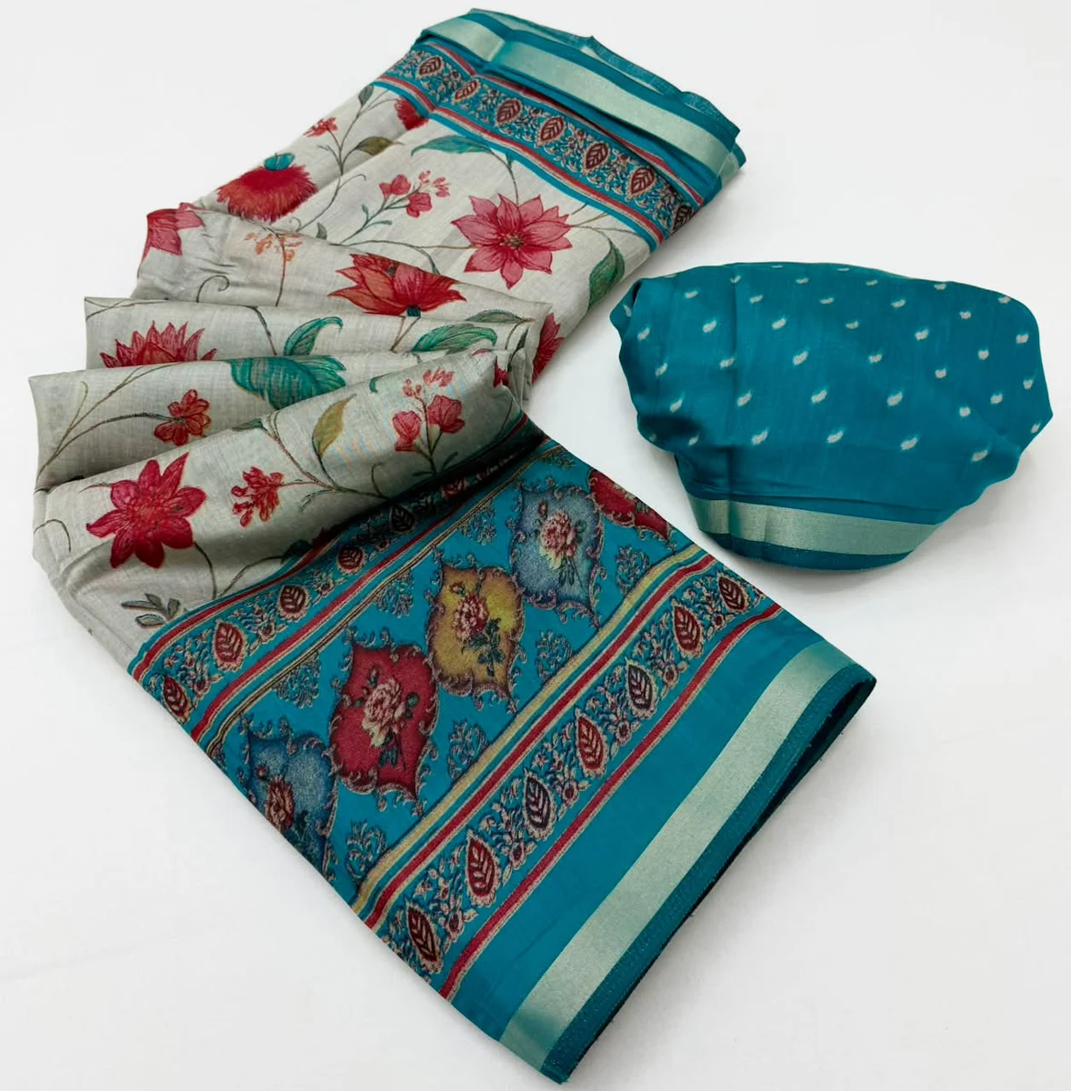LV207CN171026-3 Soft Mul Cotton Saree 12
