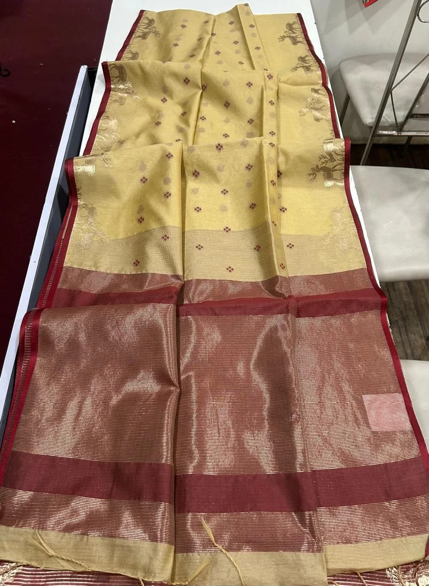 LV207CN191026-3 ELISHA HIRAN – Premium Khadi Raw Silk Saree 8