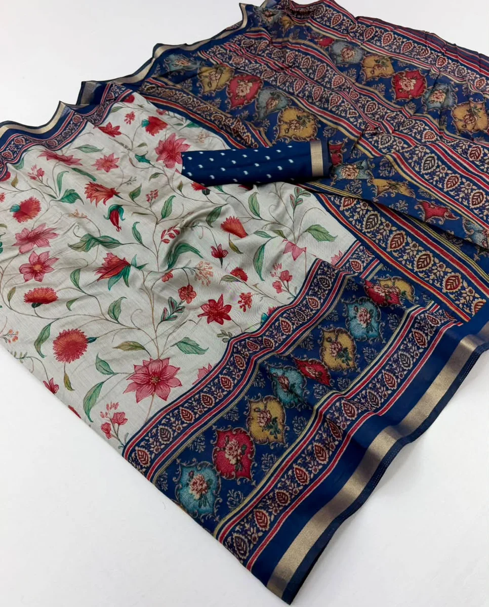 LV207CN171026-3 Soft Mul Cotton Saree 4