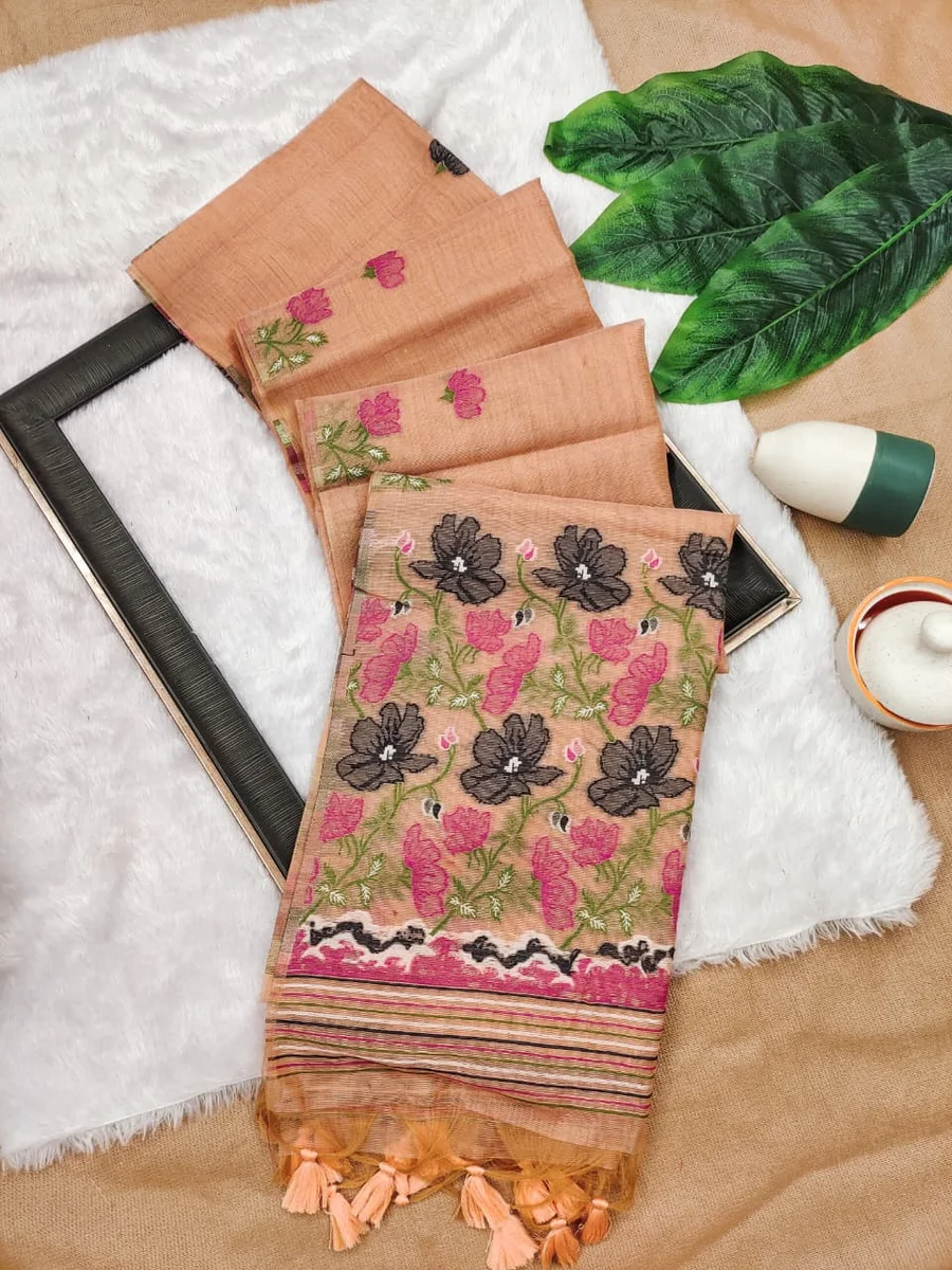 LV202CN201026-2 Beautiful Tissue Silk Saree 13