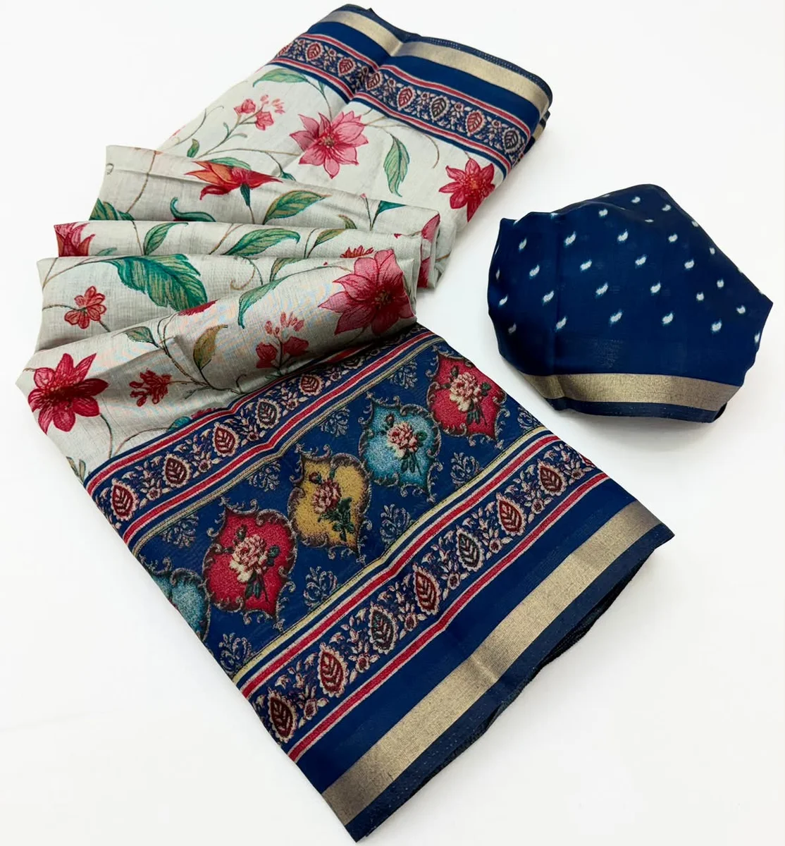 LV207CN171026-3 Soft Mul Cotton Saree 10