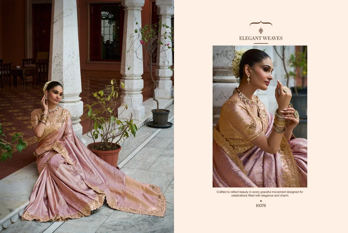 Kanjivaram Soft Silk Saree with Beads Work + matching blouse by www.Laavsee.com