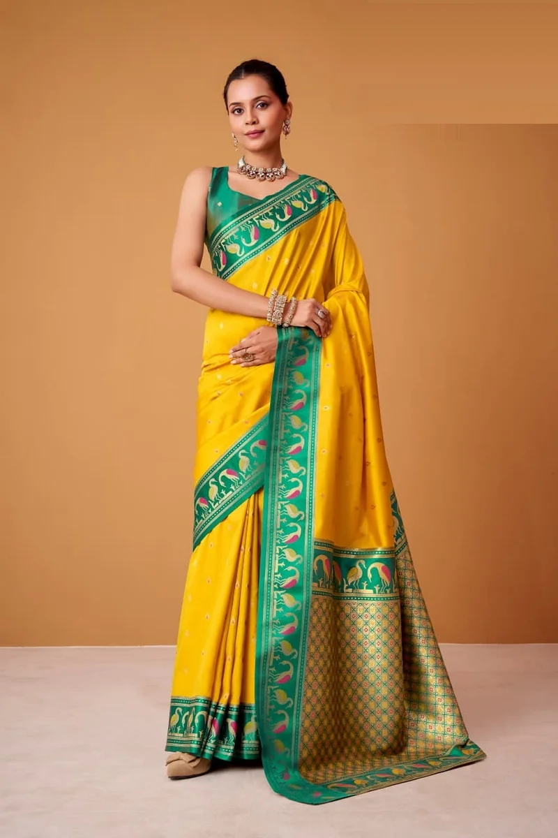 LV207CN171026-1  FLAMINGO SILK – Soft Satin Silk Saree 7