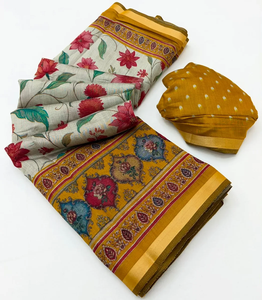 LV207CN171026-3 Soft Mul Cotton Saree 7