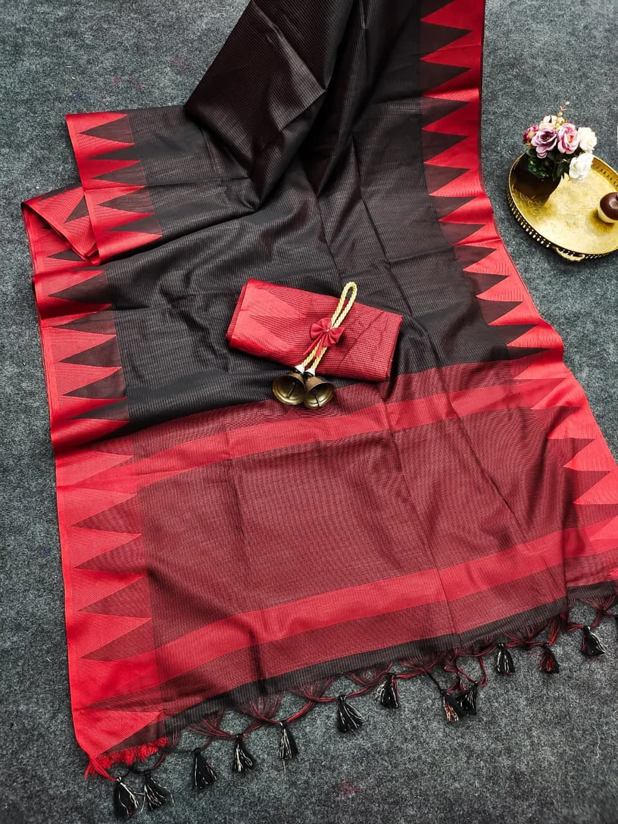 LV202CN14926-2  Soft Khadi Raw Silk Saree 6
