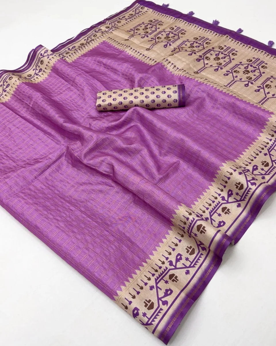 Charvi Tusser – Soft Tussar saree by www.Laavsee.com