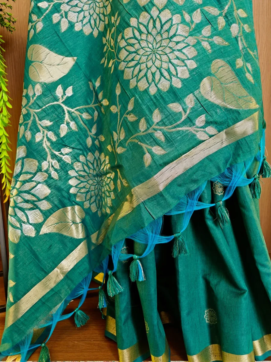 LV202CN29926-2  Premium Soft Khadi Raw Silk saree 11