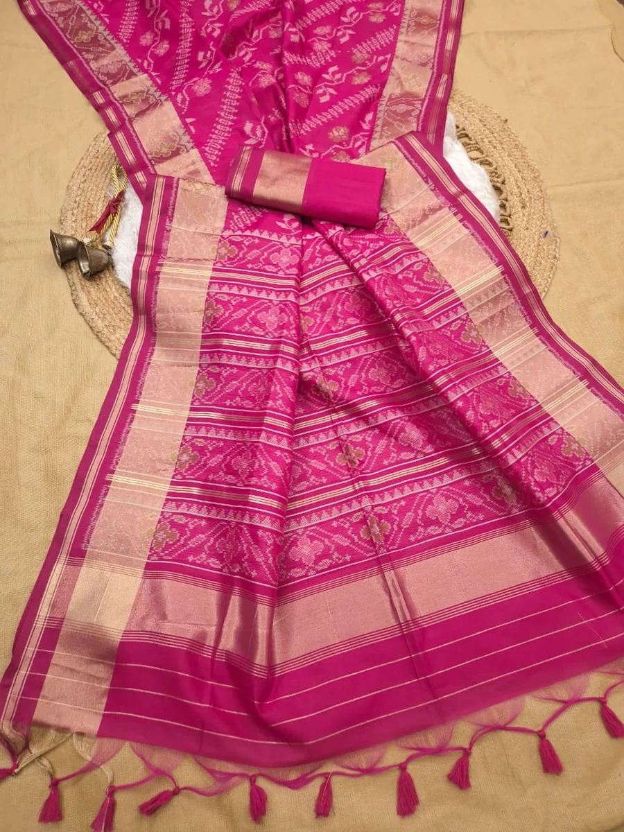 RAJKOTI IKKAT 2 – Soft Desi Raw Silk Saree by www.Laavsee.Com