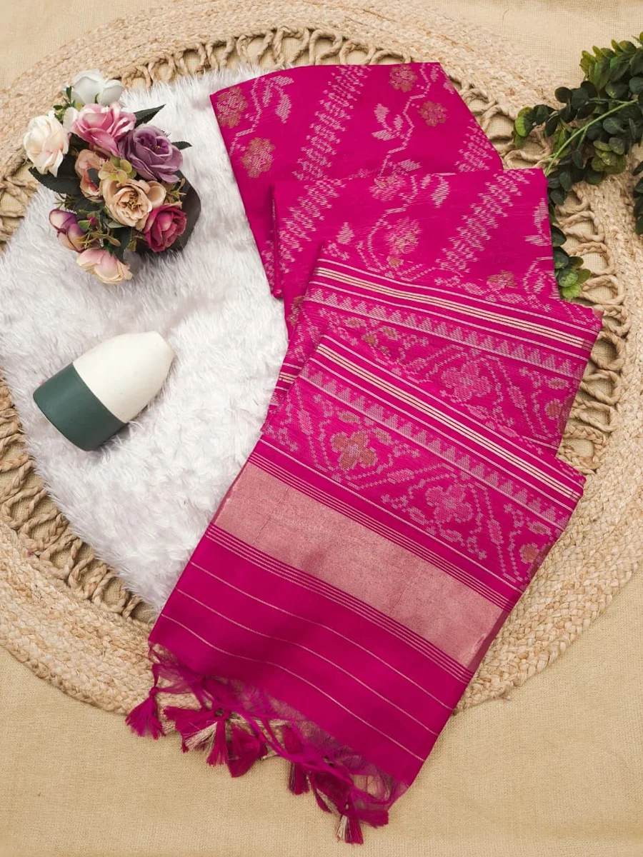 RAJKOTI IKKAT 2 – Soft Desi Raw Silk Saree by www.Laavsee.Com