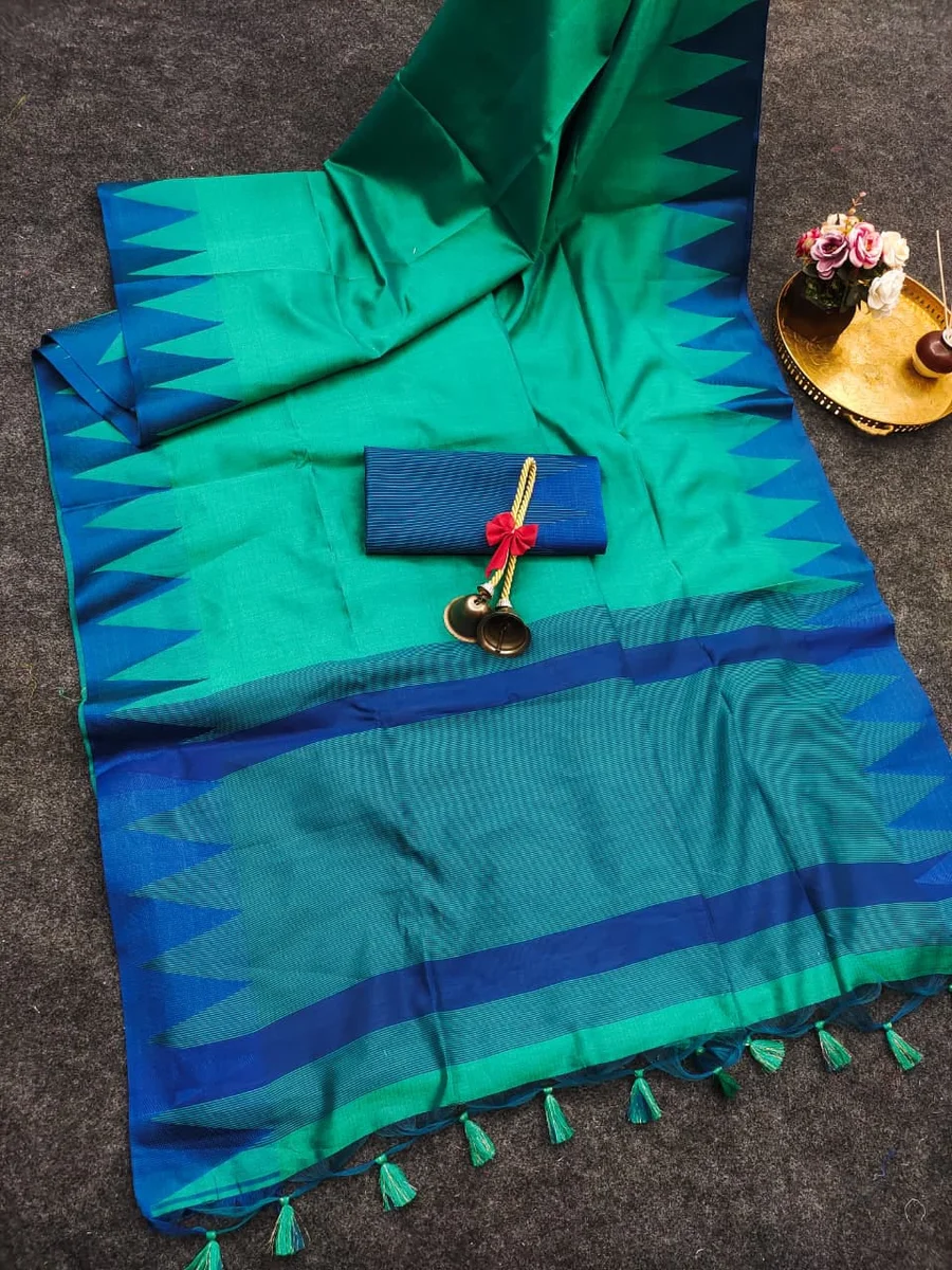 LV202CN14926-2  Soft Khadi Raw Silk Saree 8