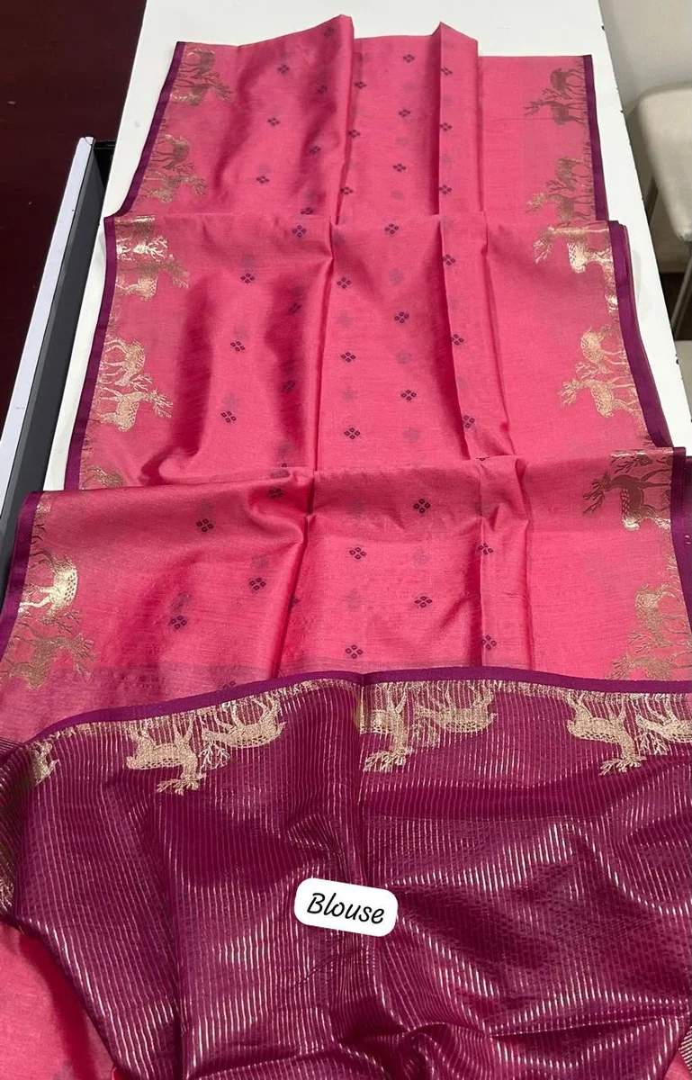 LV207CN191026-3 ELISHA HIRAN – Premium Khadi Raw Silk Saree 11