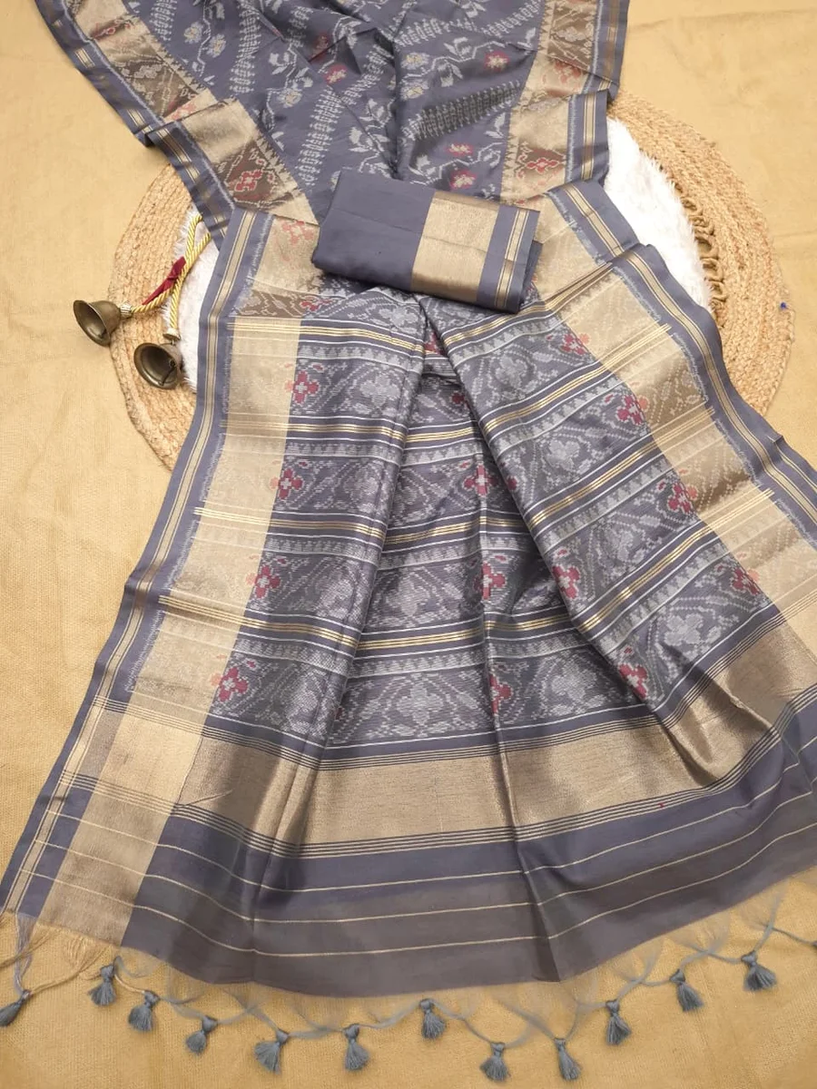 RAJKOTI IKKAT 2 – Soft Desi Raw Silk Saree by www.Laavsee.Com
