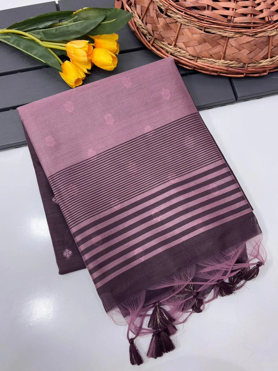 Premium Khadi Raw Silk Saree by www.Laavsee.Com