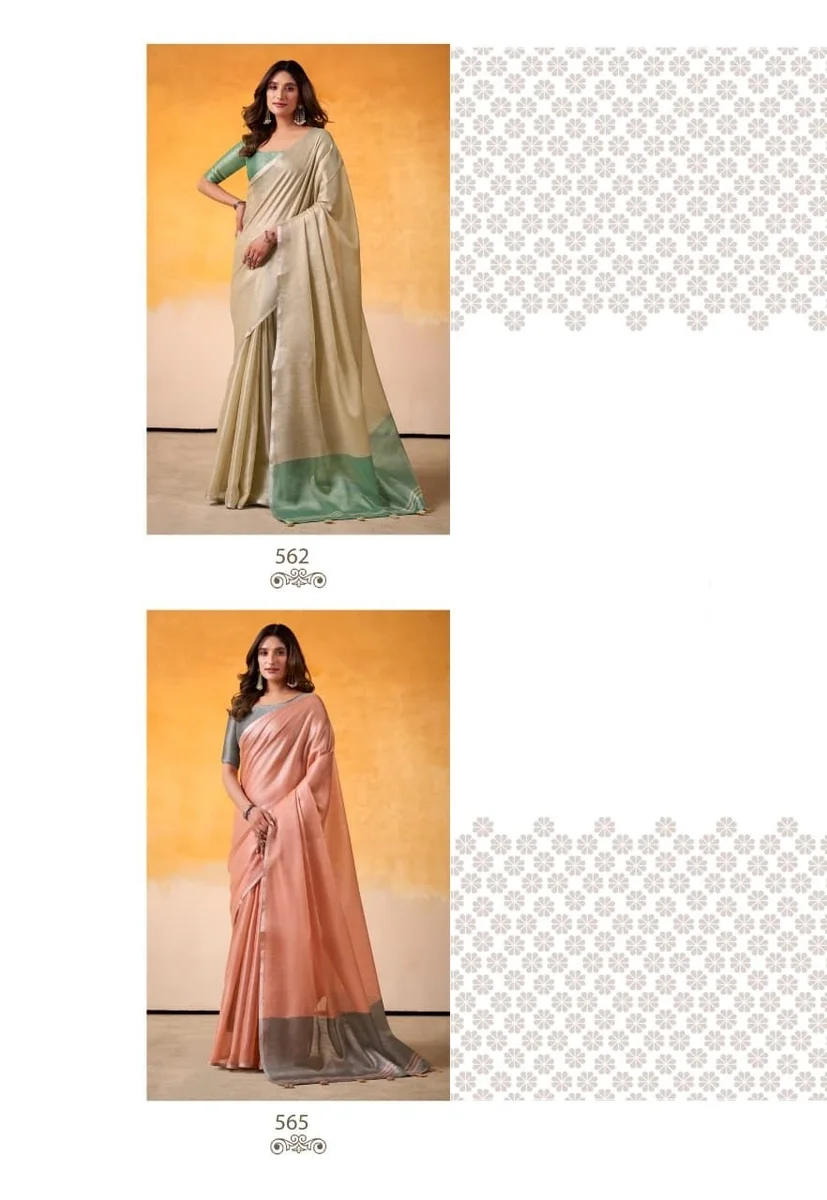 Anvika Light Edition – Tissue Silk Saree with matching blouse piece