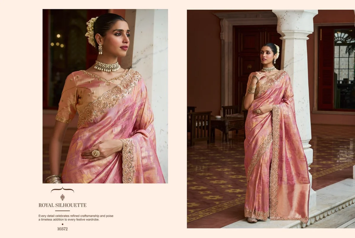Kanjivaram Soft Silk Saree with Beads Work + matching blouse by www.Laavsee.com