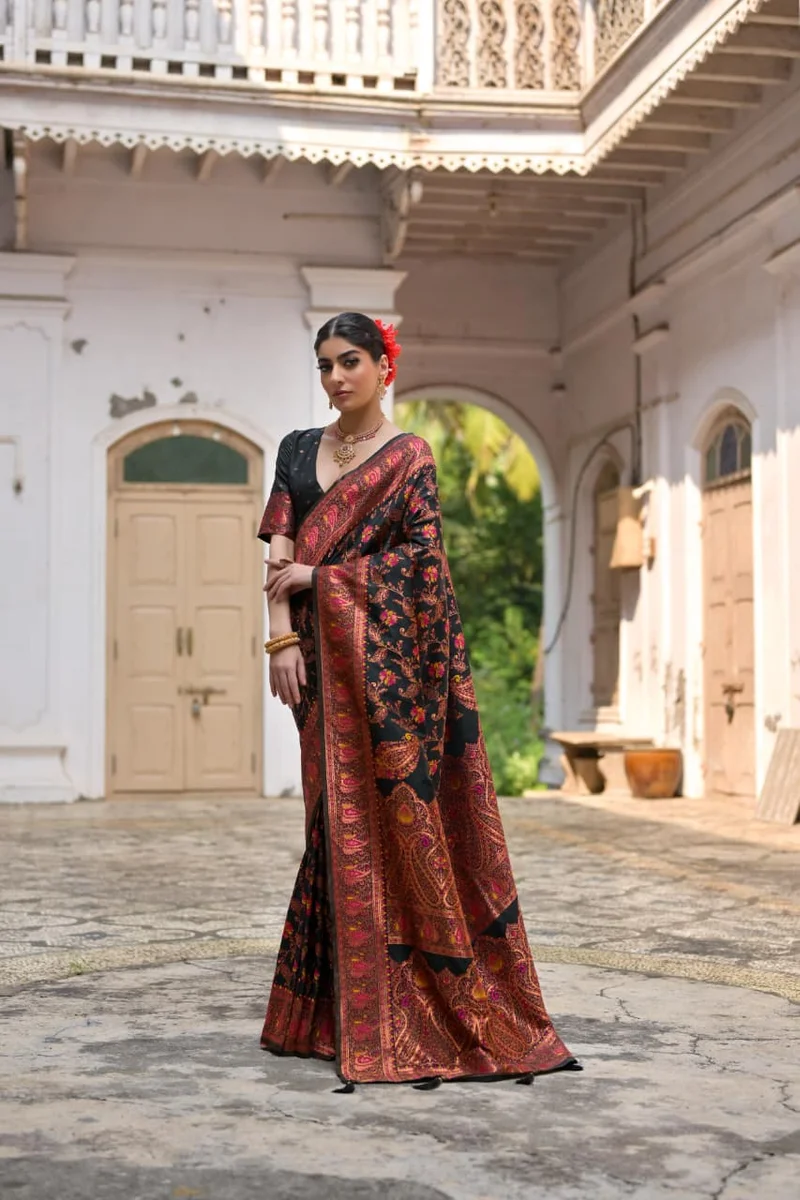 PASHMINA SILK 101 – Extra Soft Pashmina Silk Saree by www.Laavsee.com