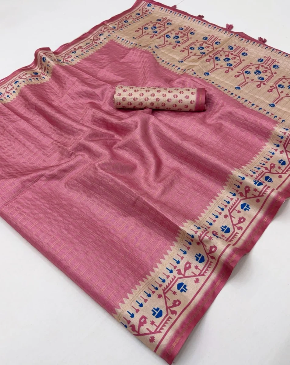 Charvi Tusser – Soft Tussar saree by www.Laavsee.com