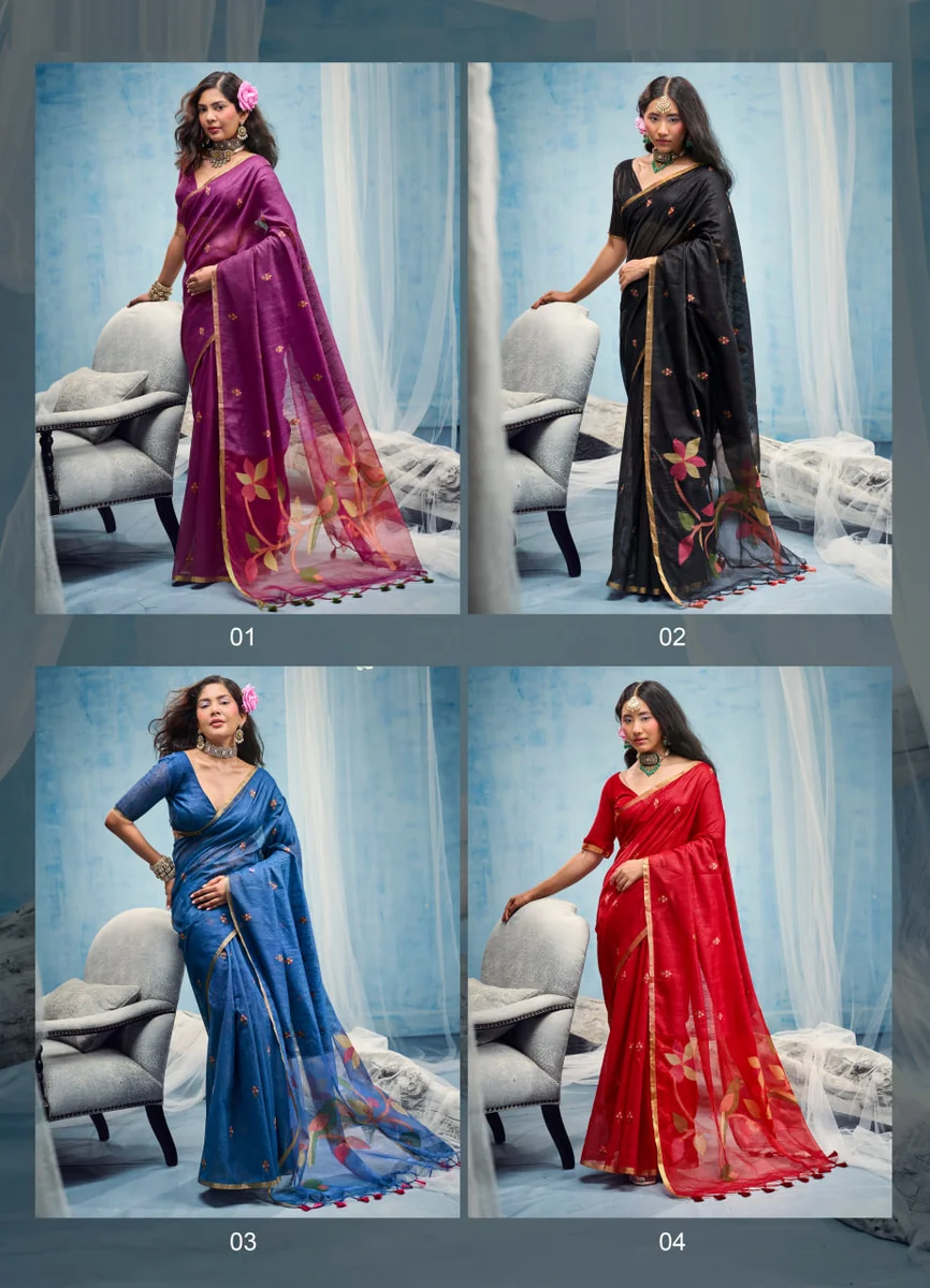 LV248CN151026-2 — Indriya - Series : 001 TO 004 , Saree : Munga Cotton Handloom Weaving , Blouse : Munga Cotton Handloom Weaving , Occasion : Festival wear, Car