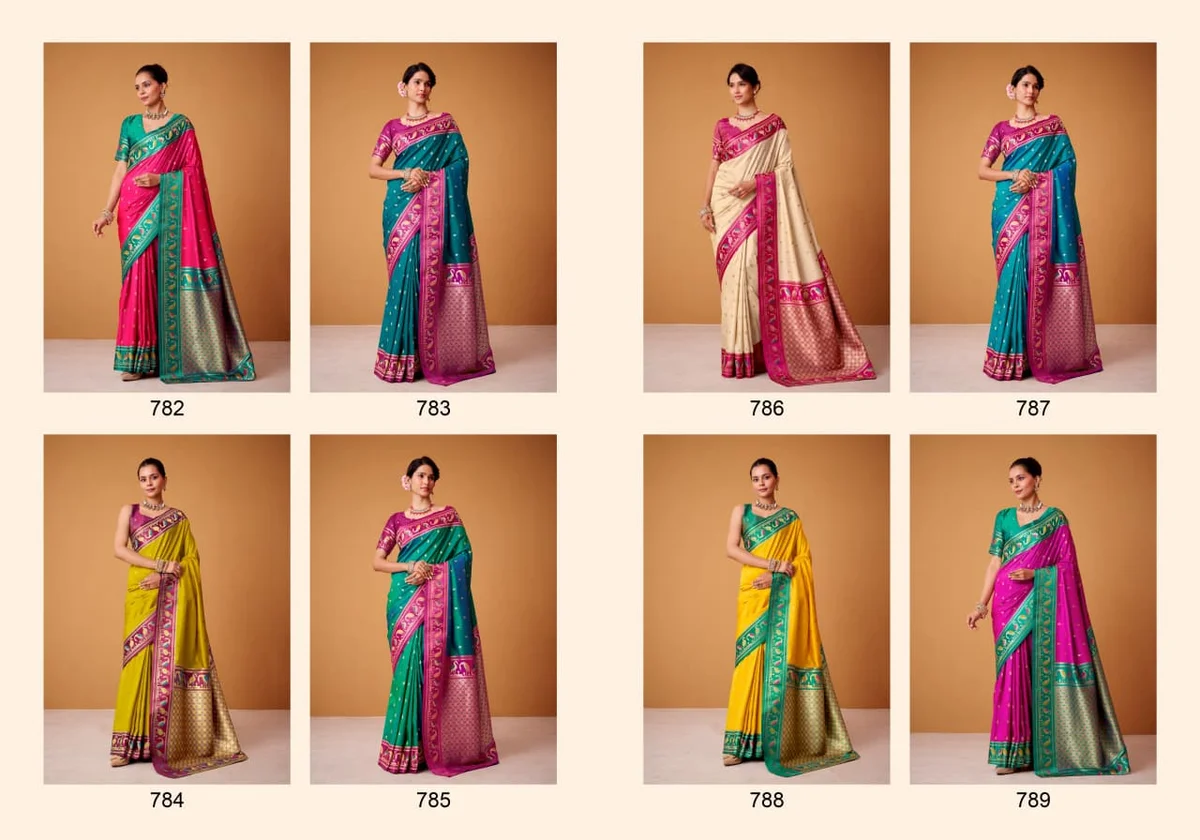 LV207CN171026-1  FLAMINGO SILK – Soft Satin Silk Saree 2
