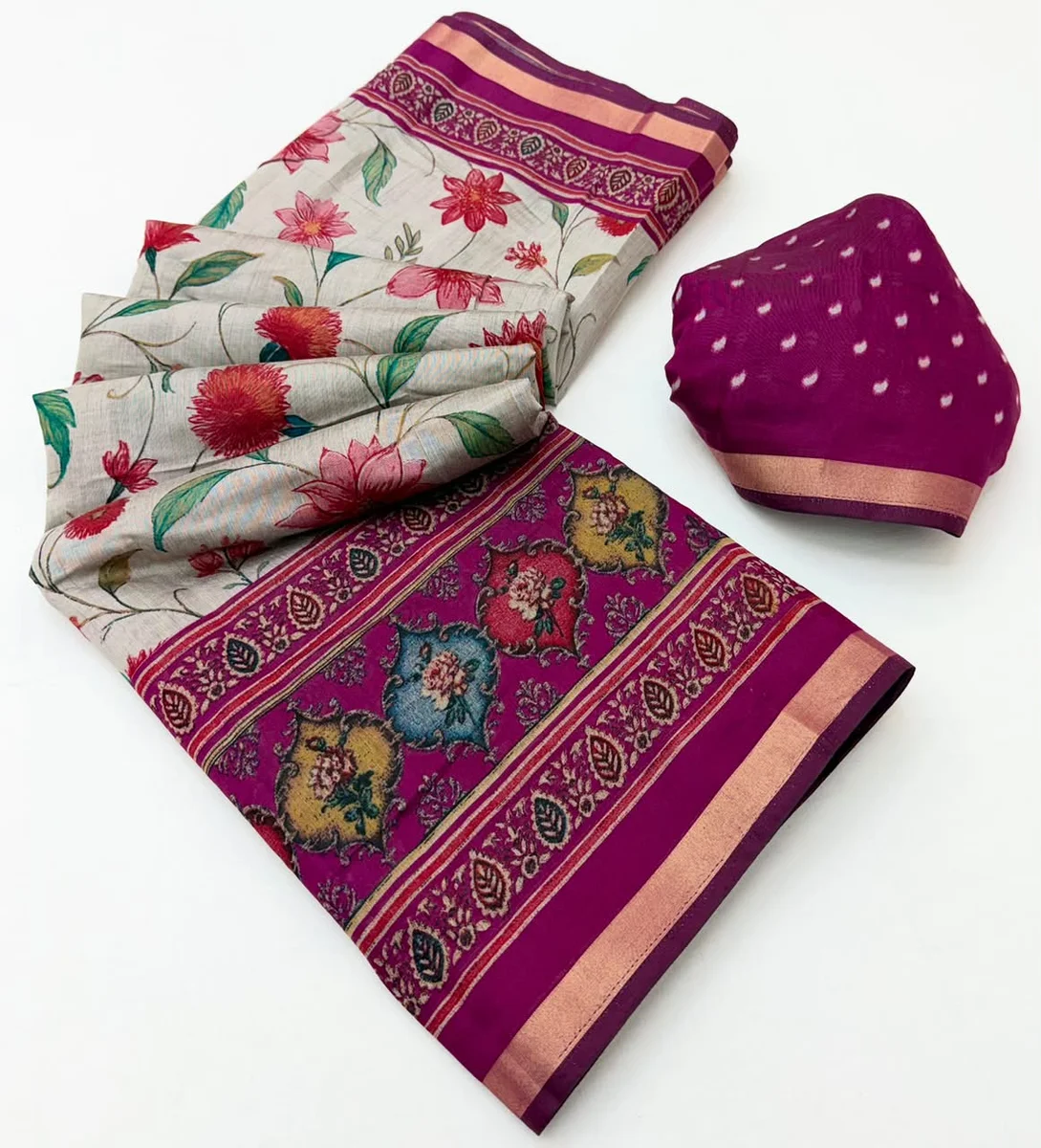 LV207CN171026-3 Soft Mul Cotton Saree 11